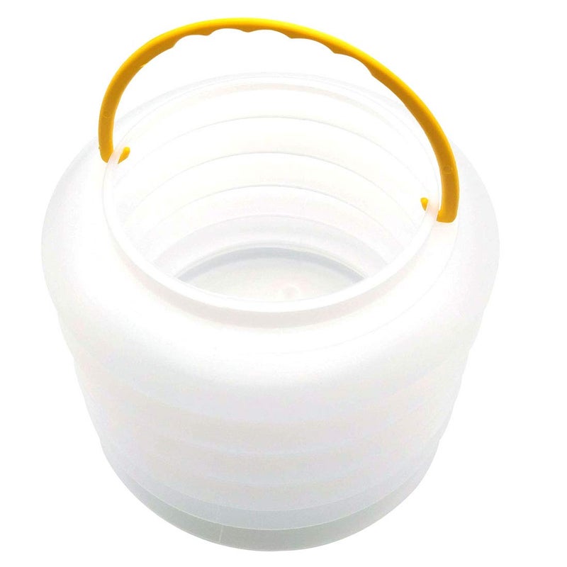 GARASANI Portable Transparent Plastic Drawing Wash Brush Water Barrel Telescopic for Acrylic Oil Watercolor Painting Bucket - Image 3